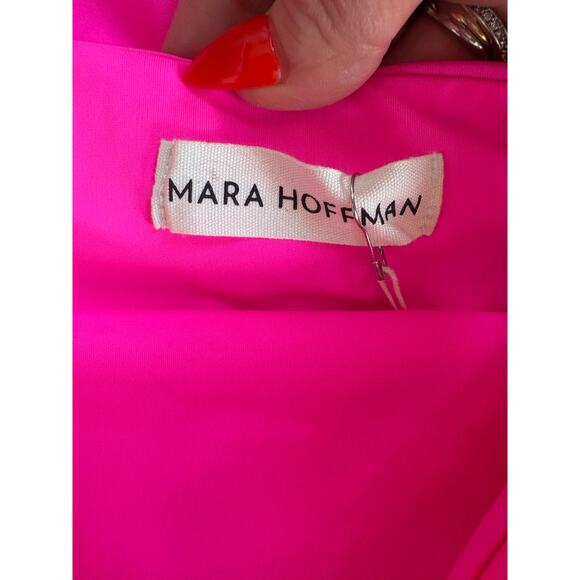 Mara Hoffman Abigail top goldie high waisted tie bottom hot pink XL - Picture 11 of 13